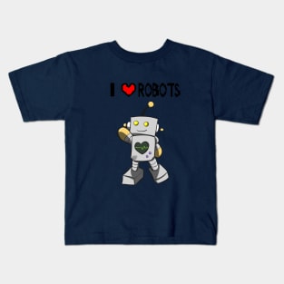 I LOVE ROBOTS TEE Kids T-Shirt
